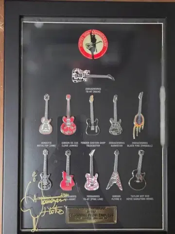 호테이 토모야스 30주년 메모리얼 기타 핀즈 세트 미사용 미개봉