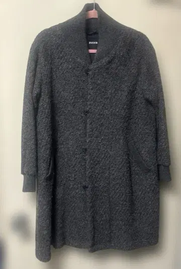 ZUCCA 그레이 울 코트 M 사이즈