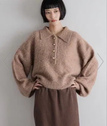 LOWRYSFARM 폴로 니트 풀오버 LS