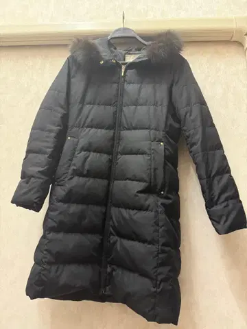 anysis 블랙 롱 다운 자켓 다운 코트