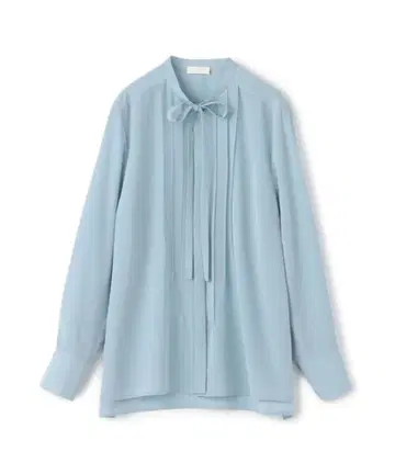 클리어 데신 보타이 블라우스