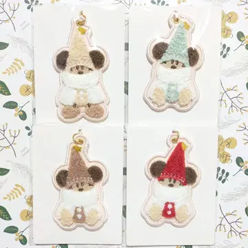 디즈니 릴린린 2025 키체인 빨간색 스카이블루 브라운 화이트 컴프