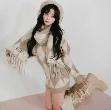 다리치 Darich 아가일 니트 앙상블