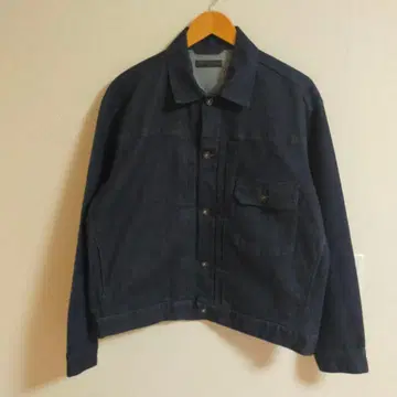 유니클로 1st 데님 자켓 퍼스트 G 다크 네이비 L
