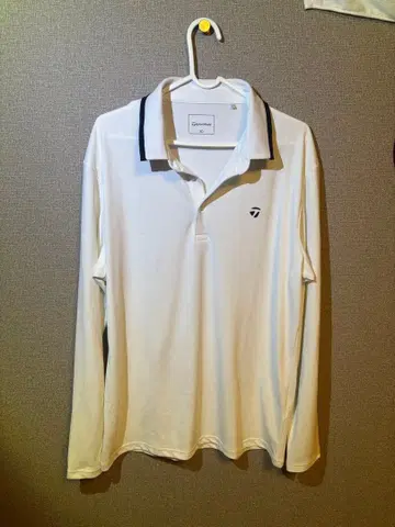 TaylorMade XO 화이트 긴팔 피케 셔츠