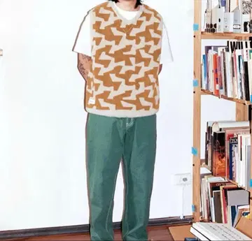 Butter goods 니트 베스트 올 패턴 L 사이즈