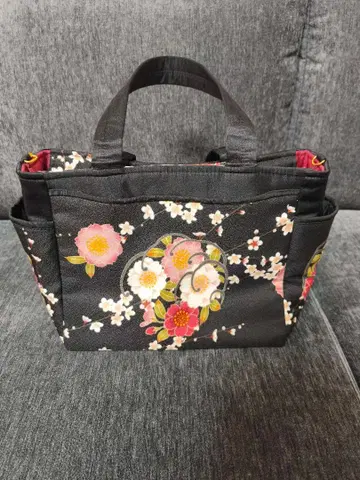 꽃무늬 일본 의류용 백 기모노 핸드백