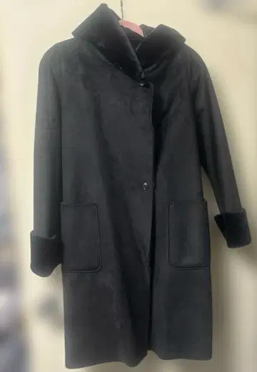 저널 스탠다드 무스탕 코트 블랙 S