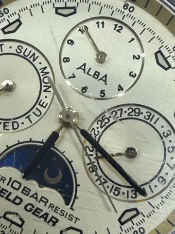 ALBA FIELD GEAR 손목시계 쿼츠 골드