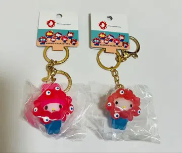 산리오 미야쿠미야쿠 변신 입체 마스코트 클리어 컬러 키링