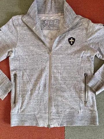 그레이 집업 하이넥 자켓 M 사이즈