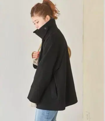 [ 새상품급 ] Spick and Span 모사 스텐칼라 숏코트 M