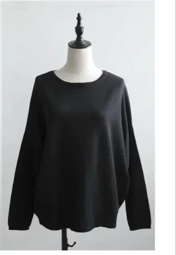 보트넥 긴팔 니트 베이지