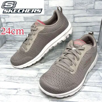 새상품급 스케쳐스 스니커즈 GOWALK 베이지 24cm