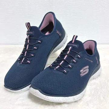 [ 새상품급 ] 스케쳐스 슬립인즈 슬립온 방수 네이비 25cm