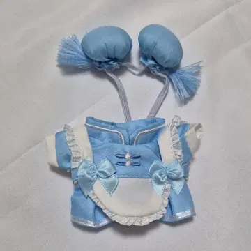 봉제 인형용 의류 차이나복 차이나 드레스 스카이블루 덕질 활 멘카라