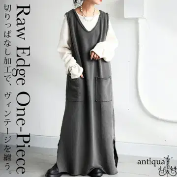 안티카 컷팅 롱 원피스 새상품