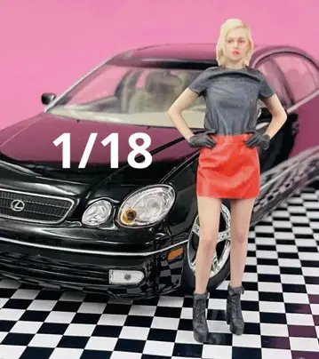 r8 1/18 피규어 1/64보다 큰 미니카에 디오라마에