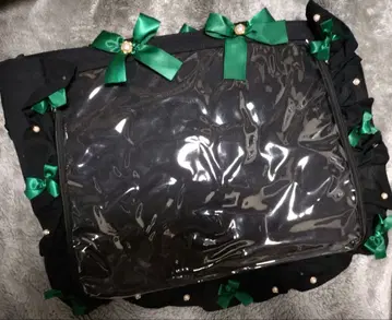 A3 프릴 디자인 이타백용 토트백 (Black Limited)