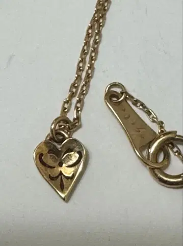 K10agete 하트형 목걸이