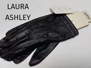 LAURA ASHLEY 로라 애슐리 천연 가죽 장갑 블랙 18cm