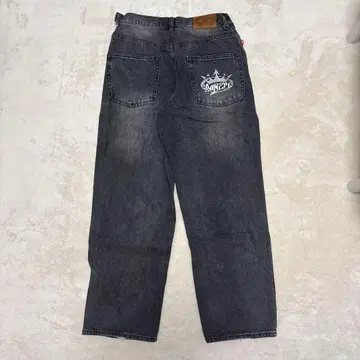 9090 블랙 데님 팬츠