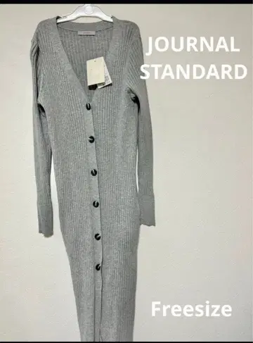 새상품 저널 스탠다드 그레이 리브 롱 가디건
