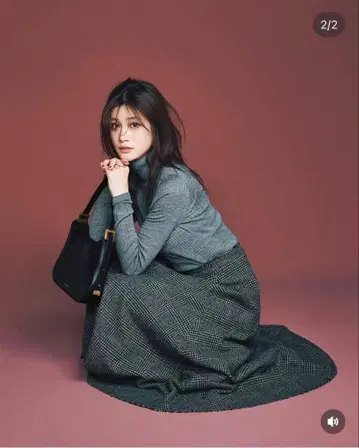 DRAWER 18G 캐시미어 실크 리브 니트 크루넥 니트