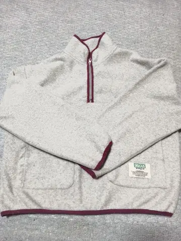 DISCUS ATHLETIC 그레이 하프 지퍼 자켓