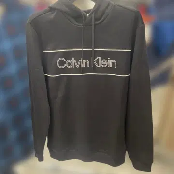 Calvin Klein 블랙 기모 후드티
