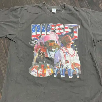 DIPSET 그래픽 프린트 T셔츠 XXL