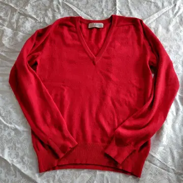 GOBI 캐시미어 100% V넥 스웨터 몽골제