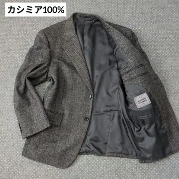 캐시미어 100% 테일러드 자켓 헤링본 BB3 새상품급