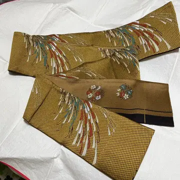 하카타 오리 양면 반폭 오비