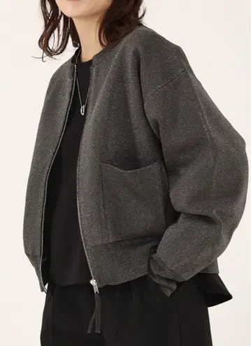 노카라 자켓 그레이