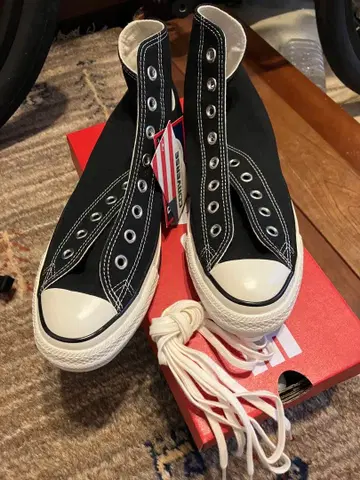 미사용 새상품 컨버스 us originator 캔버스 블랙 27cm