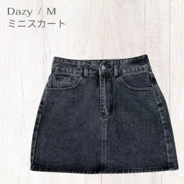 Dazy 베이직 올 시즌 심플 갸루 데님 미니 스커트 M