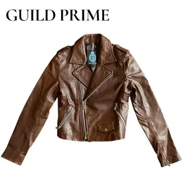 [ 새상품급 ] GUILD PRIME 라이더 자켓 램 가죽 Y2K