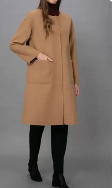 DAKS 스테디셀러 더블 페이스 코트 블랙&체크 2WAY 리버서블