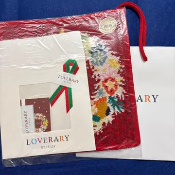 페이러 크리스마스 리스 손수건 선물용 랩핑 세트 포함 새상품