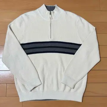 Eddie Bauer 에디 바우어 하프 지퍼 코튼 니트 풀오버