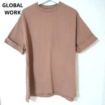 [ GLOBAL WORK ] 글로벌 워크 티셔츠 반팔 핑크