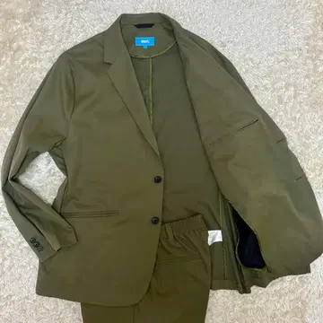 441 레어 3L WWS 셋업 Biz 수트 올리브 카키 빅 사이즈