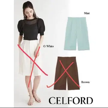 CELFORD / 셀포드 린넨 라이크 하프 팬츠 36