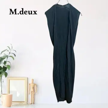 zB1010 [F] M.deux I라인 실루엣 슬리브리스 린넨