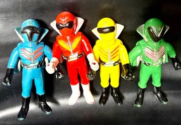 쇼와 레트로 당시 물건 고레인저 소프트 비닐 4체 일괄! 포피제