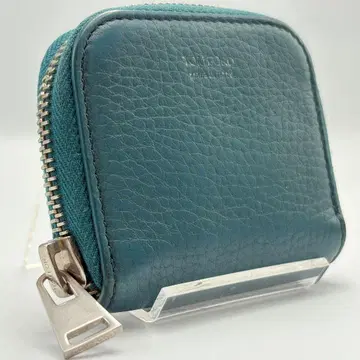 톰포드 가죽 라운드 지퍼 코인 케이스 에메랄드 그린