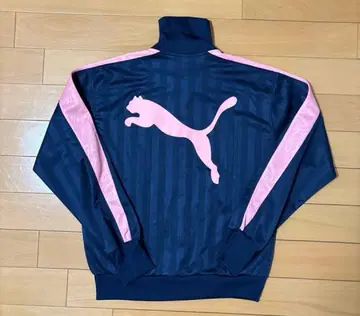 새상품급 Y2K 푸마 트랙 자켓 저지 네이비 핑크