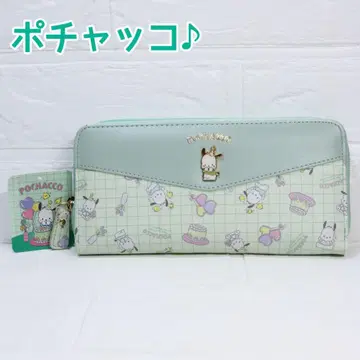 2 새상품 포차코 35주년 기념일 그린 장지갑 POCHACCO