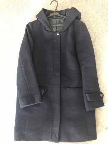 인터플래닛 코트 울 코트 하프 코트 네이비